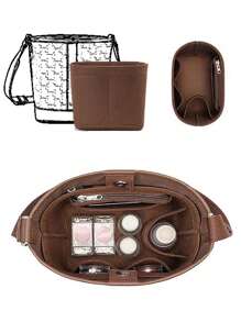 1buc găleată geantă de căptușeală organizare despărțitor geantă de cumpărături căptușită în geantă geantă interioară, geantă căptușită cu pâslă geantă de depozitare pentru cosmetice în pungă clasificare geantă de depozitare separare, portofel portabil cu fermoar geanta cosmetică pentru depozitare geanta de mână geanta de căptușeală pentru depozitare geantă de suport organizare în pungă geantă de depozitare căptușită cu pâslă Pentru MLB New Bucket Bag