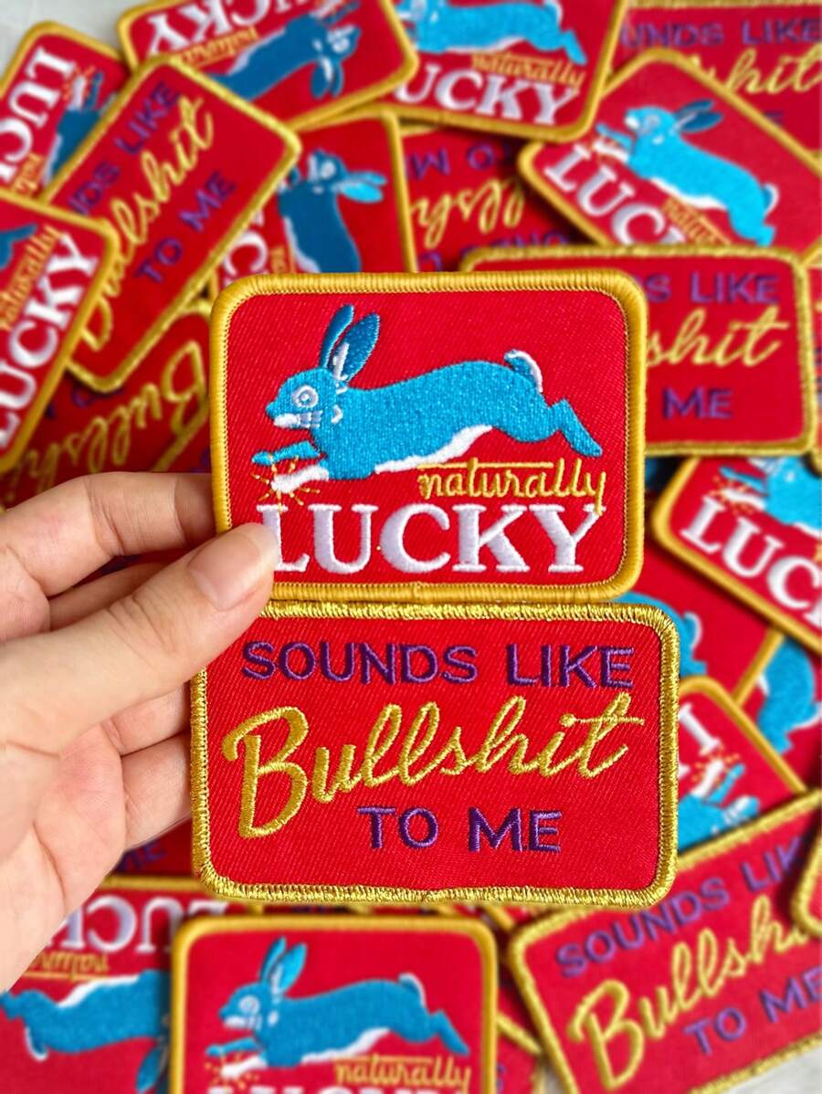 Premium Metallic Embroidered Vintage Iron On Patches For Trucker Hats, Clothes, Jackets And Backpacks, Funny DIY Decoration Patch - Multicolor - View 1