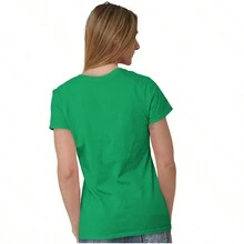 Camiseta de mujer Popeye fuerte al final flexionando - Verde irlandés - Ver 2