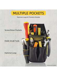 1pc Tool Pouch Electrician's Tool Work Bag Organizer Holder Wear-Resisting Multipurpose For Pliers Screwdrivers, Organized For On-The-Go Convenience
