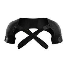 Double Shoulder Brace Support Belt Compression Sleeve Strap Wrap Torn Rotator Cuff Injury Protection Sports Work - màu đen - Xem 10