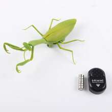 In-Remote Control Praying Mantis Model Toy Electric Halloween Prank Children's Toy Robot Live Python X Snake Early Education Puzzle Game - 軍綠色 - 查看 3