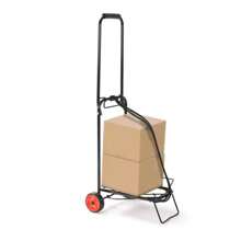 Carrito De Mandado Diablito Plegable Portátil De Carga Carro De Compras Con Cuerda Incluida Para Transportar Cajas O Despensa - Negro - Ver 3