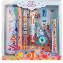 8pcs/6pcs Stationery Set Gift Box, School Supplies Include Pencil Case, Correction Tape, Student Back To School Gift