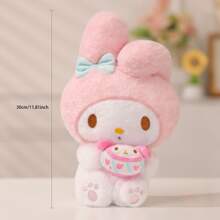 Miniso Sanrio My Melody 三明治饼干坐姿毛绒玩具 30 厘米/11.81 英寸超柔软彩色卡通可爱毛绒玩具适合生日、复活节、派对礼物、Kpop 毛绒玩具、دمى、Curomi - 粉色 - 查看 12