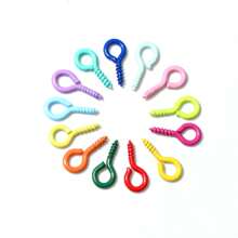 200 pezzi, spilli per occhi colorati di piccole dimensioni 8x4mm, ganci per occhi, per realizzazione di gioielli fai-da-te, accessori