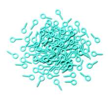 200 pezzi, spilli per occhi colorati di piccole dimensioni 8x4mm, ganci per occhi, per realizzazione di gioielli fai-da-te, accessori