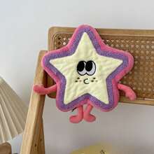 1pc Cute Star Pattern Hand Towel, Hanging Style For Kitchen Or Bathroom - Multicolor - View 8