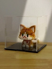 圣诞装饰宠物猫迷你积木，动物模型积木，橙猫，三色猫，银色渐变，白猫，无毛猫，布娃娃猫，暹罗猫，牛猫，黑猫，成人和青少年的家庭办公室布置装饰，生日礼物房间装饰 - 彩色 - 查看 22