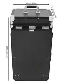 4-Drawers Table Makeup Case With Wheels , Rolling Foldable Nail Desk Cosmetic Storage Organizer, Travel Mobile Makeup Artist Trolley - Nhiều màu - Xem 5