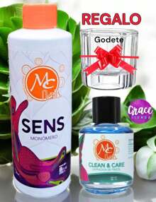 KIT Monomero + Basicos Mcnails uso profesional para aplicacion de uñas, decoracion y preparacion de uñas gelish y acrilicos - Camel - Ver 1