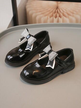 Girls Princess Leather Shoes, New Versatile Design, Spring Autumn Children Performance Formal Shoes