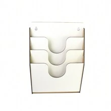 A4 Paper Holder In MDF For Wall - trắng - Xem 4