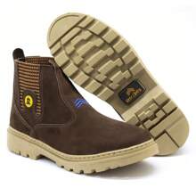 Men's Short Boot Agro Work Boot Light Sole - Rỉ Nâu - Xem 2