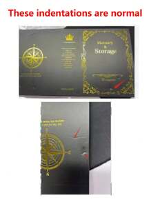 1pc Paper Photo Album,Vintage Simple Memorial Book For Home