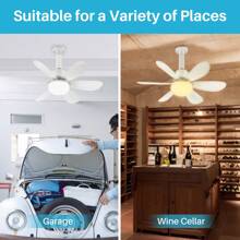 Ceiling Fans With Lights And Remote Control 20 Inch Low Profile Socket Fan Light With 6 Reversible Blades 3 Speeds Ceiling Fan For Bedroom Living Room Dining Room
