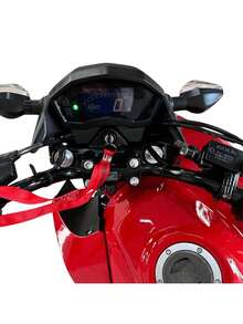 Black Handlebar With Foot Peg Hole For CB Twister 250 2014 To 2022 - màu đen - Xem 4