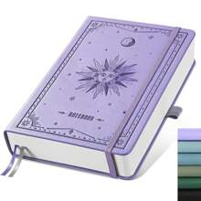 Jurnal pentru caiet necompletat - 320 de pagini, hârtie groasă de 100 g/m², legare din piele artificială A5, caiet de schițe pentru desen, pictură și artă, necăptată, bloc de schițe simplu, pentru bărbați și femei, scris de lucru, 5,75 x 8,38