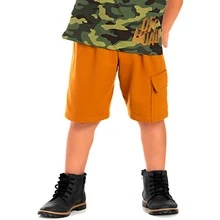 Men's Bermuda Shorts With Pocket - Ganga Toda - 駝色 - 查看 2