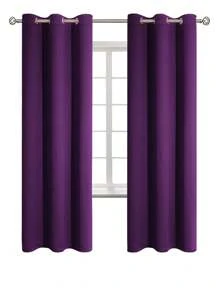 Estelar Textiler 1入組紫色臥室窗簾遮光窗簾房間客廳遮光窗簾