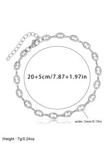 1pc 20cm Punk Vintage Stainless Steel Bracelet For Men, Suitable For Daily Decoration - Bracelet - View 2