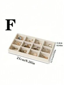 Khay đựng đồ trang sức 6 cái/4 cái/1 cái, Khay trưng bày đồ trang sức, Hộp đựng đồ trang sức, Hộp đựng đồ trang sức, Hộp đựng đồ trang sức, Khay sắp xếp, Đa chức năng, Màu trơn, Nhiều ngăn, Vải không dệt, Thích hợp để cất giữ trên bàn, Ngăn kéo, Đựng mỹ phẩm, Phù hợp với Hoa tai, Dây chuyền, Nhẫn, Vòng tay - Nhiều màu - Xem 22