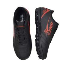 Sociaty Synthetic Grass Premium HMX2 Original Haymax Launch Football Boots - 黑色和紅色 - 查看 2
