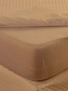 Waterproof Quilted Mattress Protector Kit Queen Size With Pillowcase - 3 Pieces - 卡其色 - 查看 2