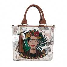 BOLSO DE DAMA EN TERCIOPELO ESTAMPADO - Multicolor - Ver 1