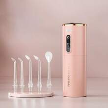 四合一电动牙线，粉色漱口水，3 种颜色和 3 种模式 USB 充电牙线，5 个喷嘴，7 级防水，便携式家庭、旅行、家用，适合作为男女的礼物。 - 彩色 - 查看 13