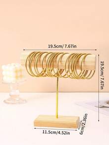 bianya 1 件装木制手链耳环项链展示架支架珠宝收纳架适用于家庭或商店 - 彩色 - 查看 16