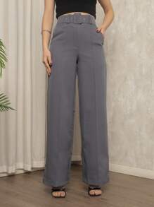 Women's Tailored Trousers - 灰色 - 查看 3
