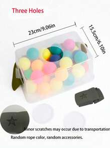 2pcs Rocking Ball Game/Hen Laying Eggs Game Props, 1 Box, 1 Rubber Band, 30 Random Color Rocking Balls, Fun Indoor & Outdoor Family Game, Wedding Anniversary Birthday Party Supplies, Decorative Gift, Company Gathering & Team Building Activity, Enhance Colleague Relationships - Multicolor - View 2