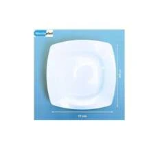 Dessert Plates Kit With 25 Units For Parties Events Birthdays - 白色 - 查看 2