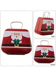 1 pezzo Decorazione mini valigia, scatola regalo in ferro, scatola regalo, scatola di stoccaggio valigia simulata, scatola regalo per caramelle e biscotti, scatola regalo per gioielli e sapone, decorazione per anniversario di matrimonio, forniture per feste di compleanno, contenitore stile nuovo anno, decorazione per la casa, decorazioni natalizie, decorazioni per la stanza, regali di Natale, decorazioni natalizie