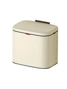 Thùng rác nhà bếp tráng men có giỏ đựng bên trong - 4 lít màu trắng hoặc đen - trắng - Xem 2