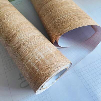 1 Roll Wood Grain Peel And Stick Wallpaper Self Adhesive Rustic Removable Contact Paper Plank For Countertop Cupboard Cabinets Table Room Wardrobe Vinyl Film Renovation Wall Sticker,Renovation Stickers Peel Wall Panels,Wall Paper, Wallpapers,Spring Decoration Items Refresh Your Home,Rama Decoration Stickers