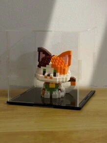 圣诞装饰宠物猫迷你积木，动物模型积木，橙猫，三色猫，银色渐变，白猫，无毛猫，布娃娃猫，暹罗猫，牛猫，黑猫，成人和青少年的家庭办公室布置装饰，生日礼物房间装饰 - 彩色 - 查看 23