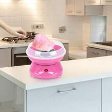 Candy Floss Machine Professional Automatic Candy Floss Maker Machine Round Cotton Sugar Machine Kit For Birthday Parties Children's Day Christmas Day And Wedding Party(Pink) - Pink - View 8