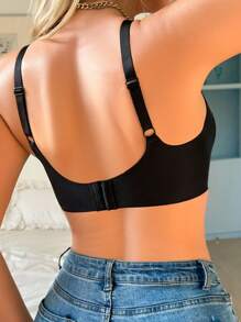1pc Wireless Comfortable Bra For Women - Black - View 2