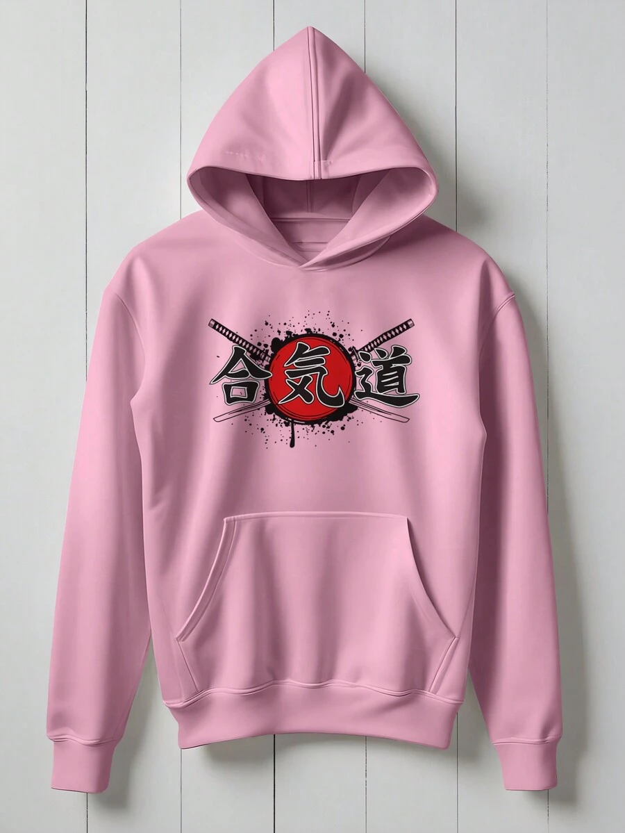 Samurai Rurouni Kenshin Warrior Sweatshirt Anime Japanese Manga  1990 Flow Fx - 淺粉色 - 查看 1