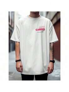 Shirt Bodybuilding T-Shirt 100% Cotton Training Gym Maromba SILPJ1 - 白色 - 查看 2