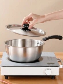 3 Stück Edelstahl Mehrzweck-Kochtöpfe-Set mit Einzelgriff, sortierte Größen für Meeresfrüchte-Kochen