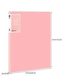 SHOULI 1 个 A4 文件夹，用于显示书页、透明插页纸、文件整理器、文具、适用于办公室学校用品、办公室文件存储、多功能纸张存储文件夹 - 彩色 - 查看 2