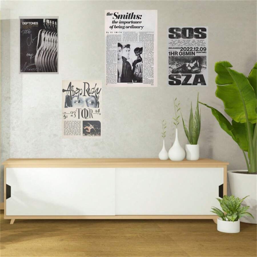 Poster Album Áp phích âm nhạc cho phòng thẩm mỹ Canvas nghệ thuật treo tường Trang trí phòng ngủ Nghệ thuật treo tường Hình ảnh in Trang trí phòng ngủ gia đình hiện đại Áp phích (Không có khung)