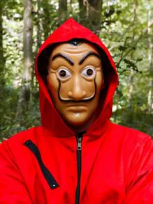 Red Jumpsuit With Hood Costume Heist Fancy Dress For Men And Women Money Dali Mask Squid Costume Halloween - Costume with Mask - View 2