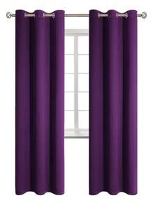 Estelar Textiler 1入組紫色臥室窗簾遮光窗簾房間客廳遮光窗簾