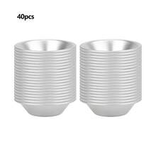 10pcs/20pcs/40pcs Egg Tart Mold Disposable Foil Trays Muffin Cases Egg Tart Tins Mince Pie Foil Cake Cases Pudding Cake Cookie Mold Lined Mould Pastry Dish Aluminium Mold Cups Cases Tin Pans - Multicolor - View 17