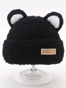 婴儿帽子冬季男童女童宝宝毛线帽针织保暖护耳秋冬儿童毛线帽。 - A - 查看 6