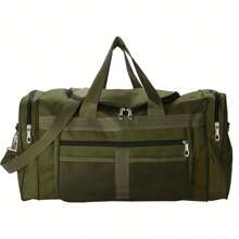 Mens Large Sports & Gym Holdall Bag - SPORTS TRAVEL WORK EQUIPMENT DUFFLE - Green - View 6